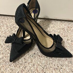 Jessica Simpson Black Studded Heels